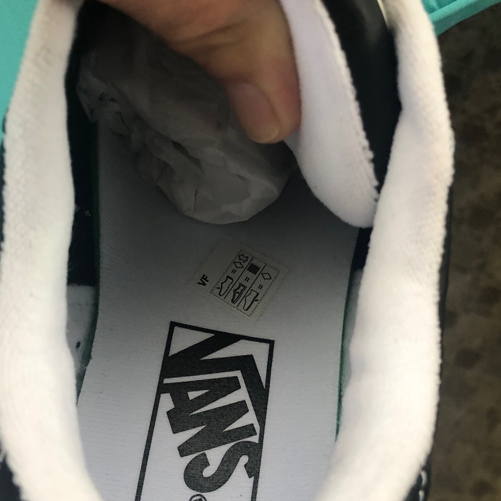 Vans Black and White Low-Top Skate Sneakers - Picture 2 of 6